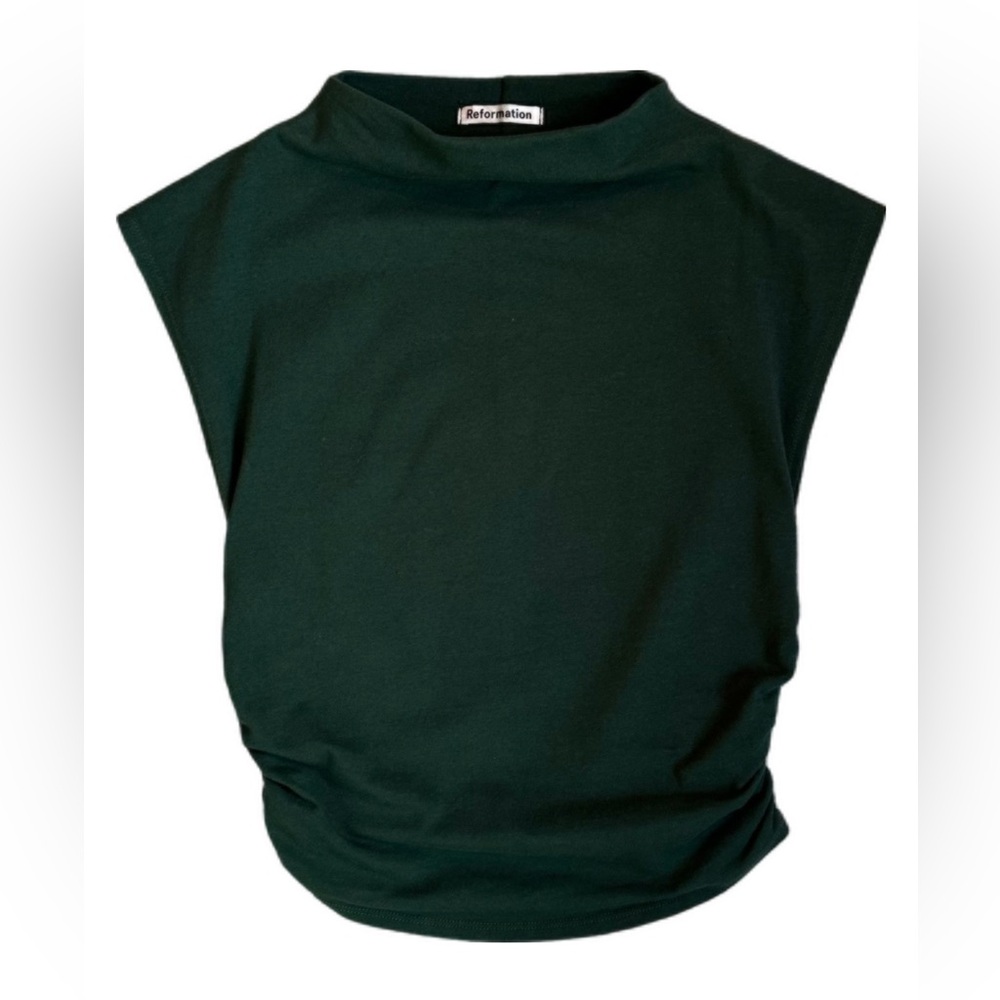 Reformation Lindy Top in Green